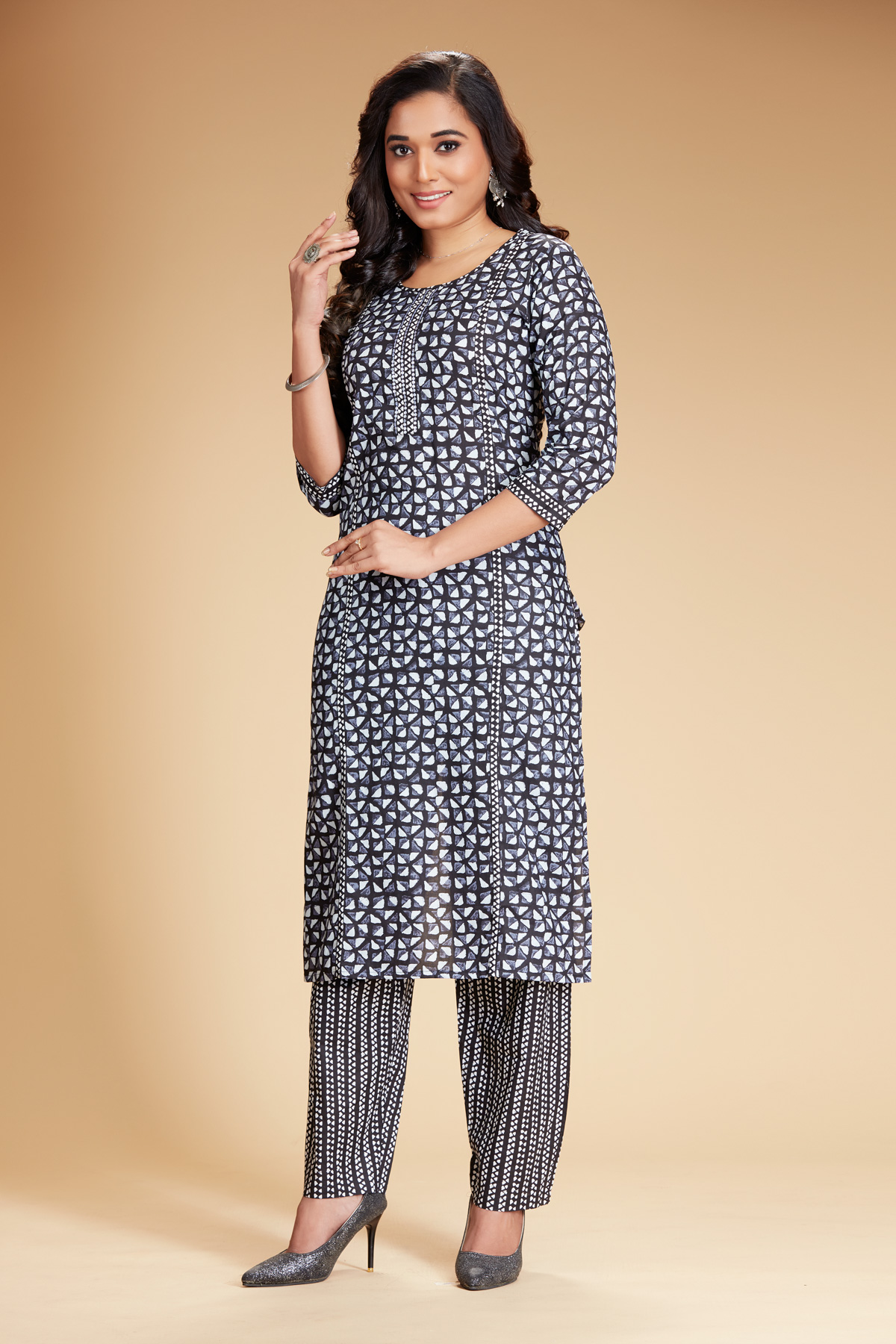 Black Kurti With Pant